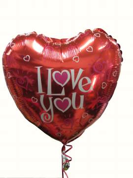 I Love You Helium Balloon