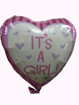 Baby Girl Helium Balloon