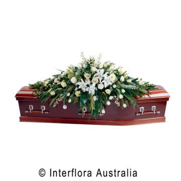 Large Coffin Funeral Spray