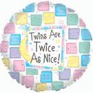 Twins Helium Balloon - Twice As Nice