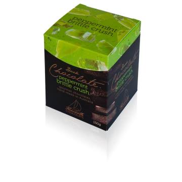 Dark Chocolate Peppermint Brittle Crush 150g