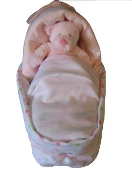 Nappy Cradle Baby Girl Gift Hamper