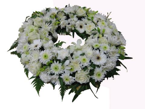 Premium Mixed Seasonal Flowers Funeral Wreath