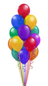 Balloon Bouquet - 16 Latex Balloons