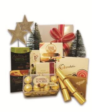 Chocoholic Christmas Gift Basket